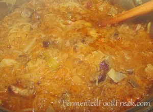 bigos-sauerkraut stew